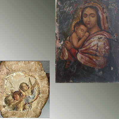 Имитация старинной фрески